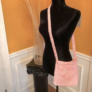 Crocheted “cross-body” bag